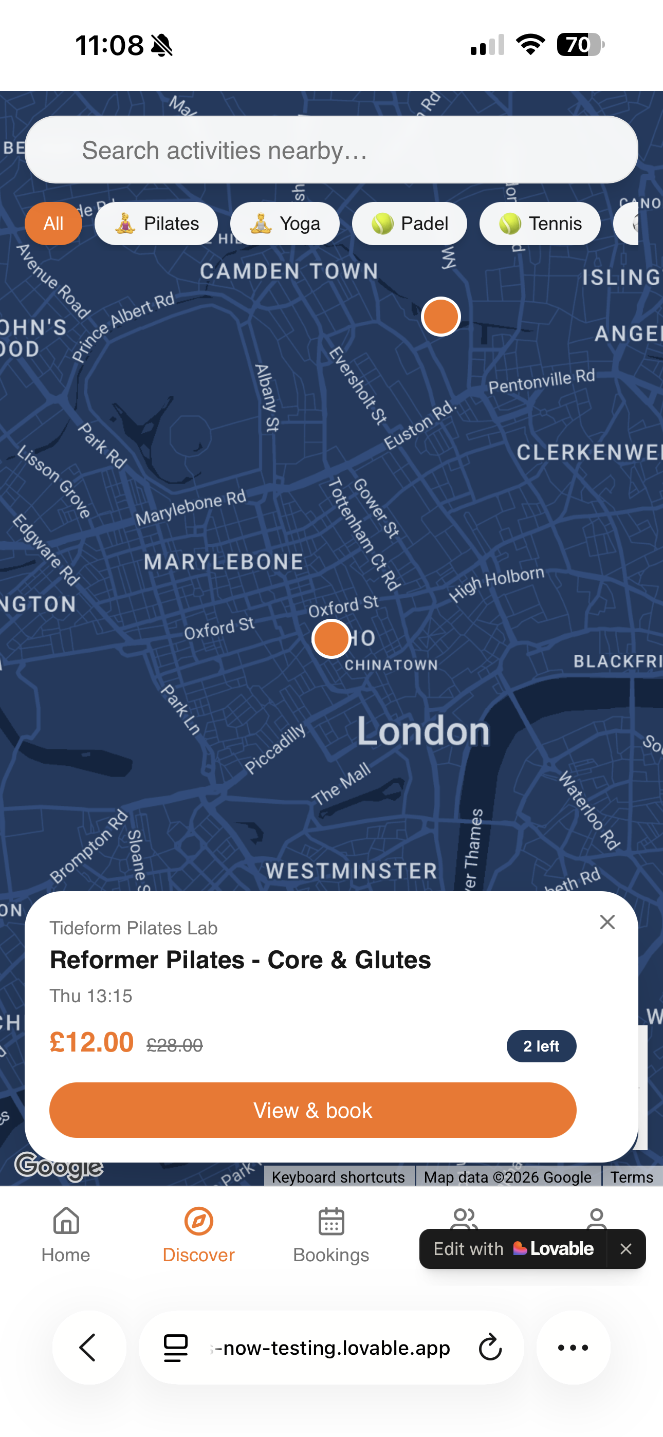 REACTIVE map view